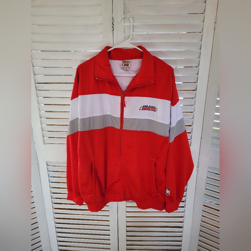 Red Oak Men's Ohio State Stadium Jacket Size M